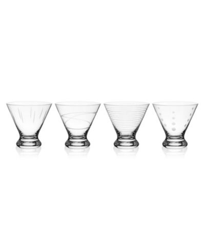 Mikasa Cheers Stemless Martini Glasses, Set of 4