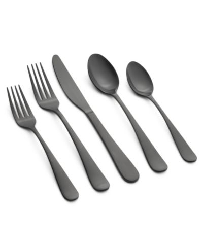 Набор столовых приборов Cambridge Silversmiths Rhiannon Black Satin, 20 предметов