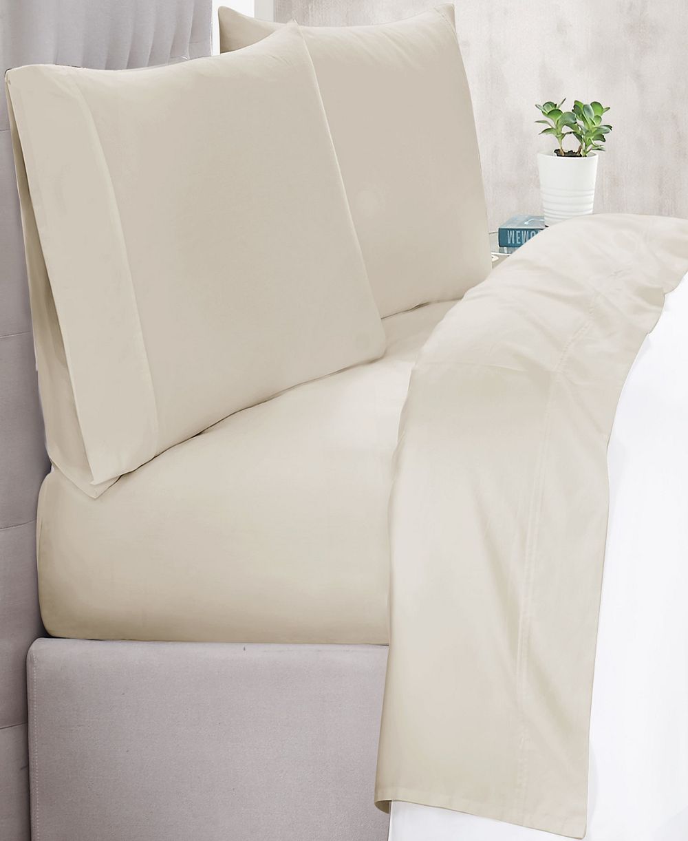 Комплект простыней Christian Siriano New York 300 Thread Count Cotton Sateen 3-Pc. Set, Twin