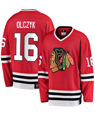 Мужская джерси Fanatics Eddie Olczyk Red Chicago Blackhawks Premier Breakaway Retired Player