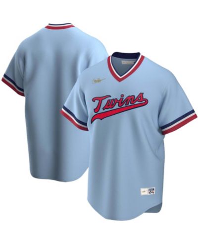 Nike Мужская джерси Minnesota Twins Road Cooperstown Collection, светло-голубая