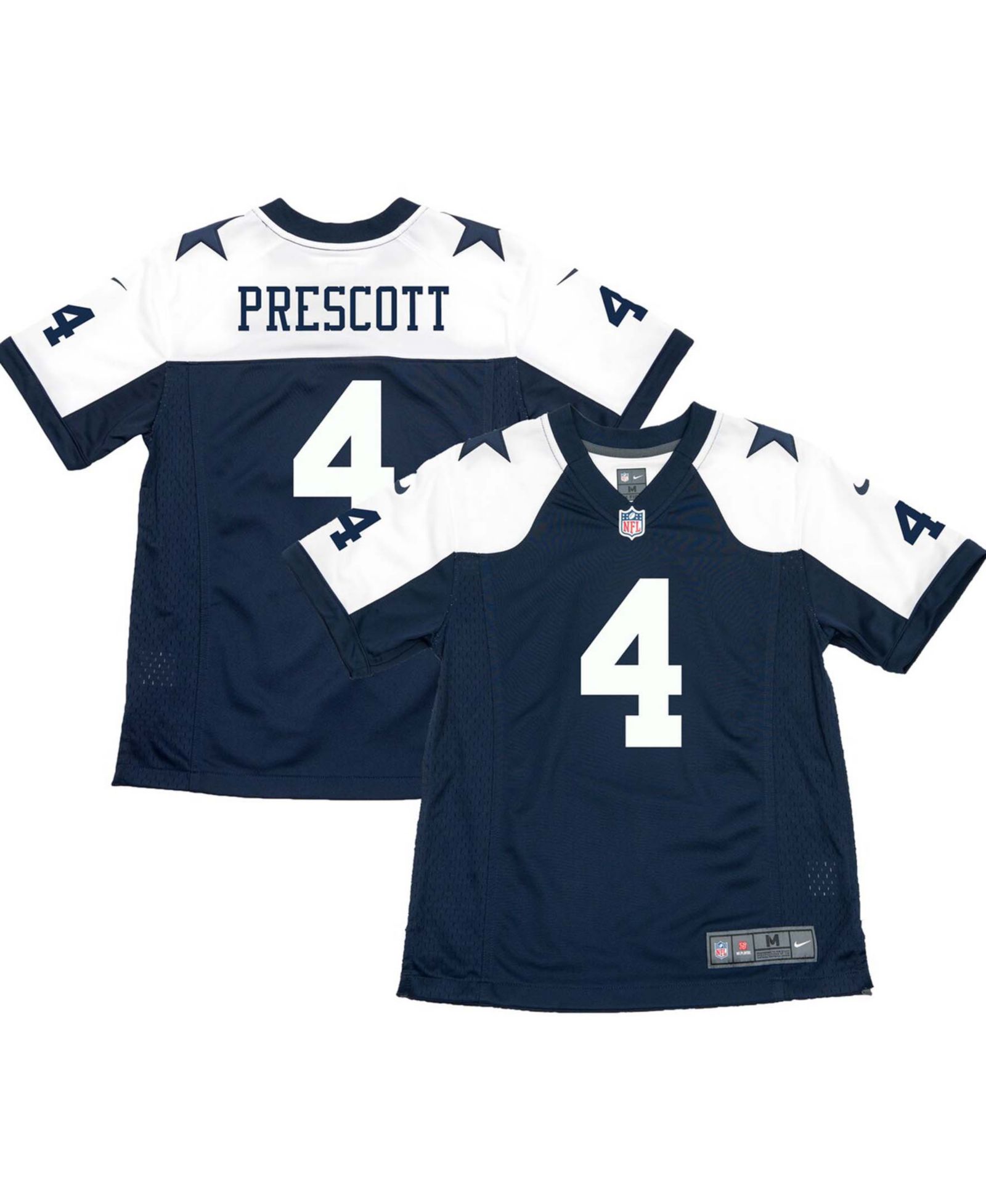 Детская спортивная джерси Dak Prescott Dallas Cowboys Throwback