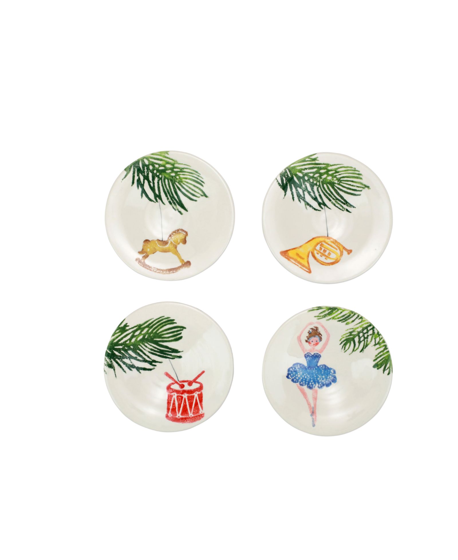 Набор тарелок VIETRI Nutcrackers Dinnerware Canape 4 шт.