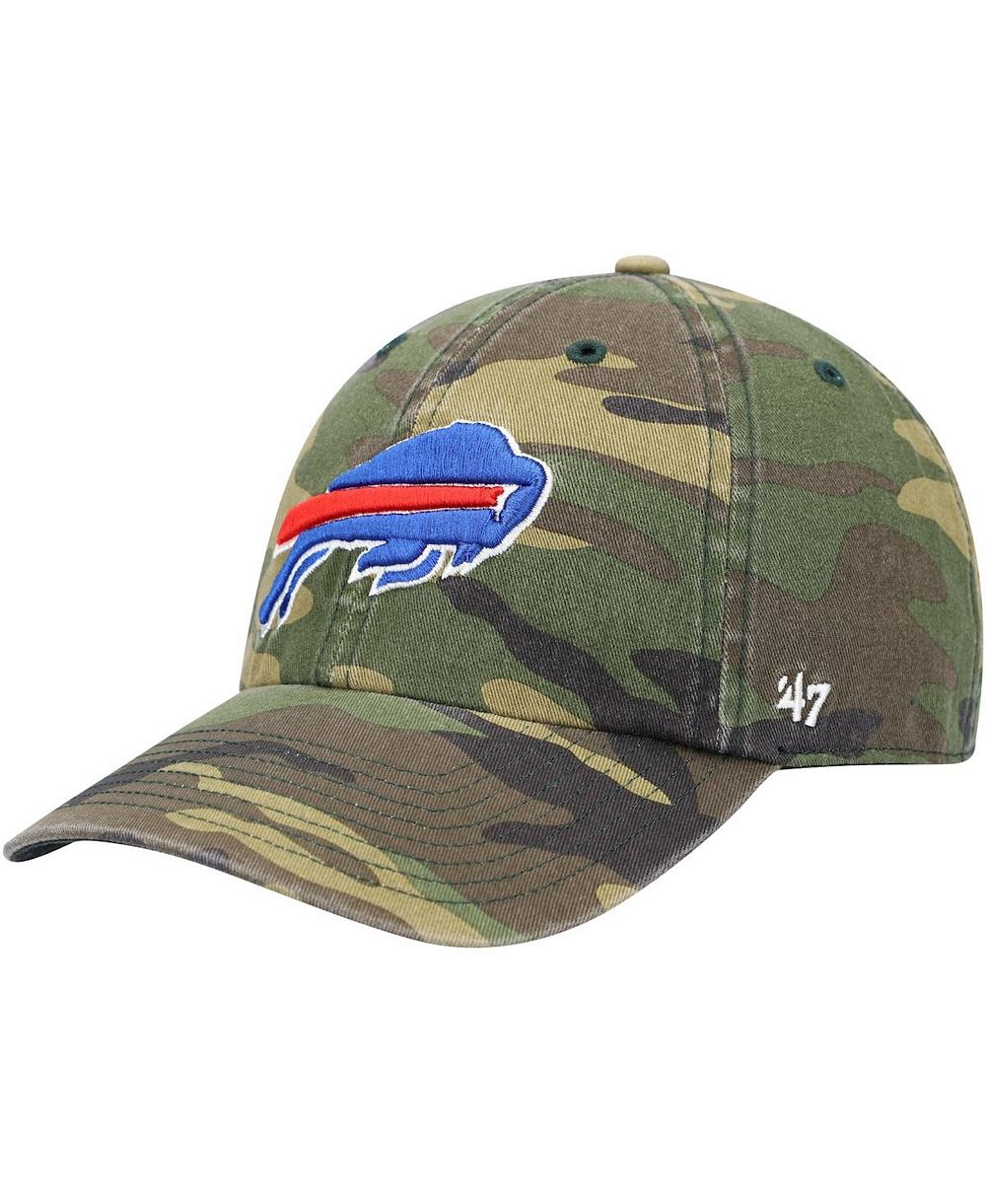 '47 Brand Мужская Camo Buffalo Bills Woodland Clean Up Adjustable Hat