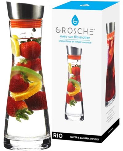GROSCHE кувшин для воды и сангрии Rio Glass с фильтром, 34 fl oz