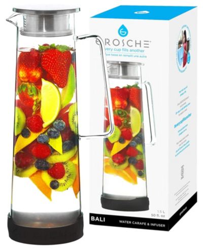 Кувшин-инфузор GROSCHE Bali с крышкой из нержавеющей стали 50 fl oz