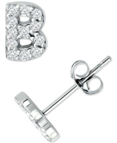 Серьги-гвоздики Giani Bernini Cubic Zirconia Initial