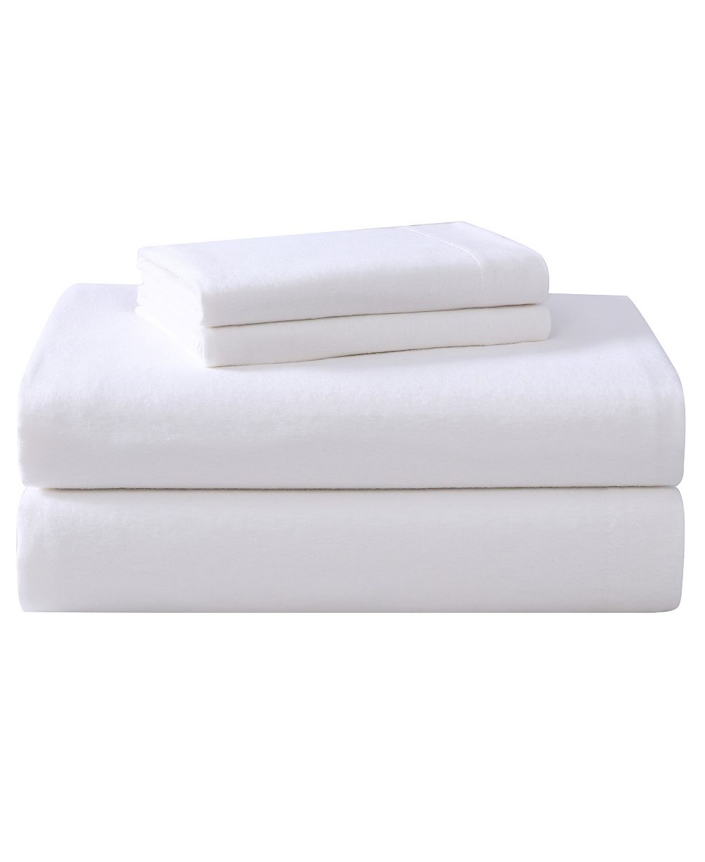 Комплект из 4 простыней Laura Ashley Solid Cotton Flannel, King