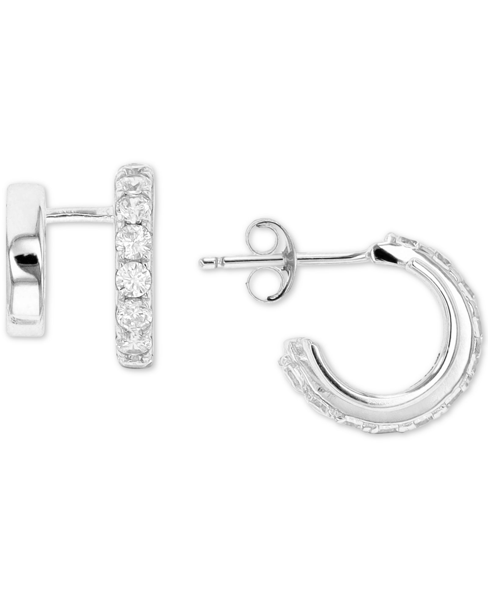 Серьги-кольца Cubic Zirconia Cuff Hoop