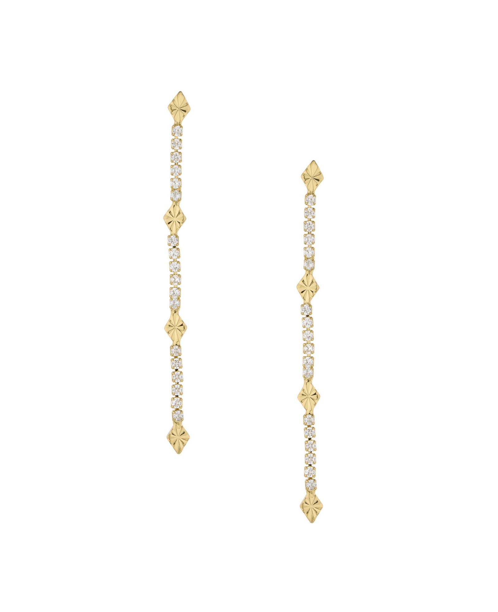 ETTIKA Women's 18k Gold Plated Straight Dangle Earrings