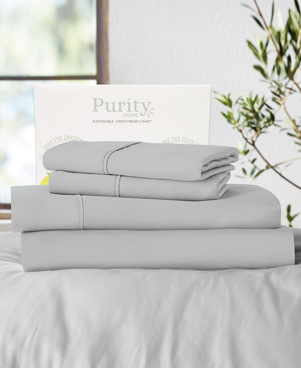 Purity Home 400 Thread Count Cotton Percale 4-Pc. Sheet Set, King