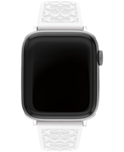 Ремешок для Apple Watch COACH White Silicone 42/44/45mm