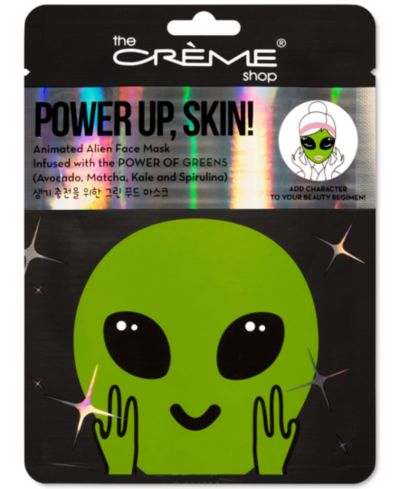 The Crème Shop анимированная маска для лица Animated Alien Face Mask Power Up, Skin!