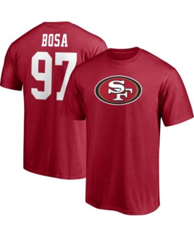 Футболка Fanatics Мужской Nick Bosa Scarlet San Francisco 49ers Player Icon Name and Number