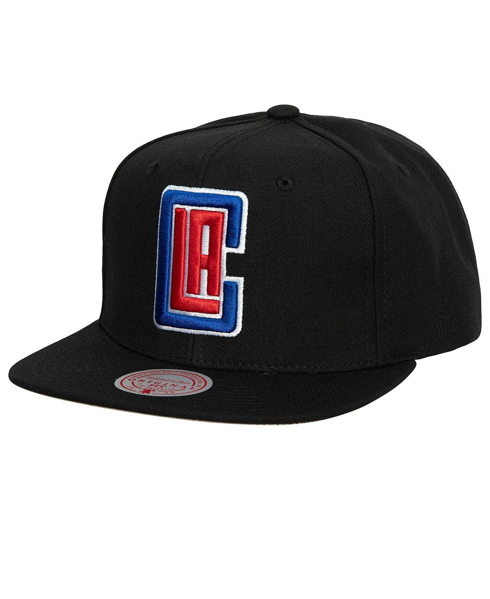 Мужская кепка Mitchell & Ness Black LA Clippers Core Basic Snapback