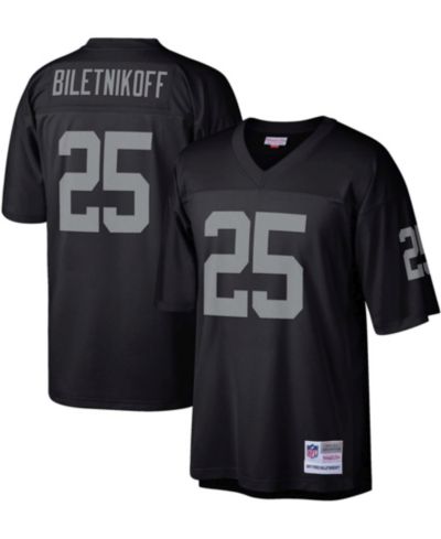 Мужская джерси Mitchell & Ness Fred Biletnikoff Black Las Vegas Raiders Legacy Replica