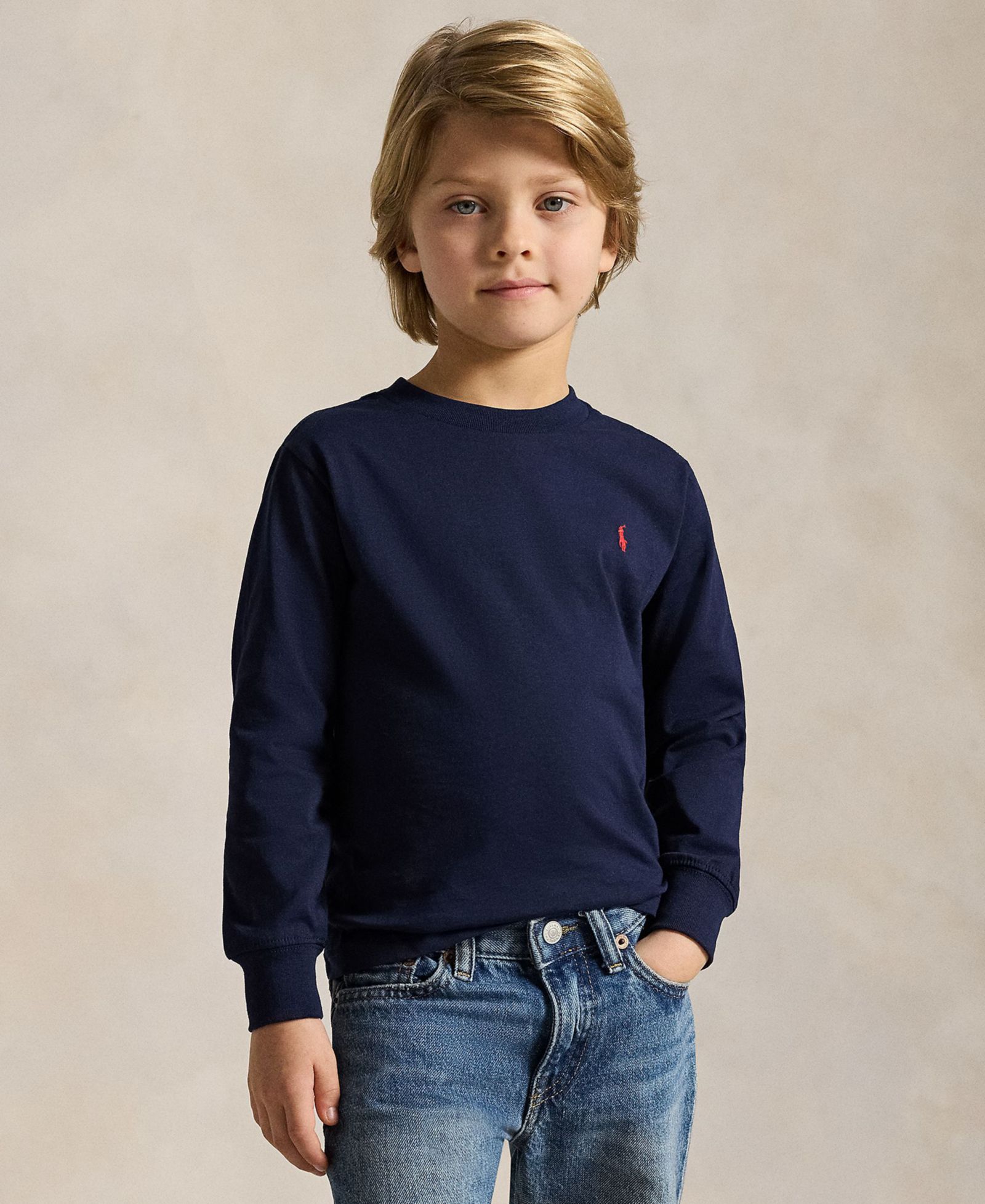 Polo Ralph Lauren Toddler and Little Boys Jersey Long-Sleeve T-shirt