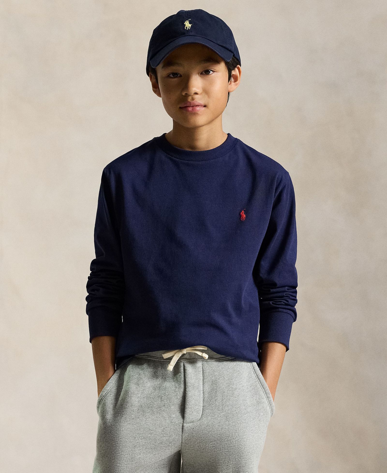Polo Ralph Lauren Boys' 8-20 Cotton Jersey Long-Sleeve T-shirt