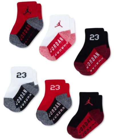 Носки Jordan Baby and Toddler Boys Core Jumpman Ankle, Pack of 6