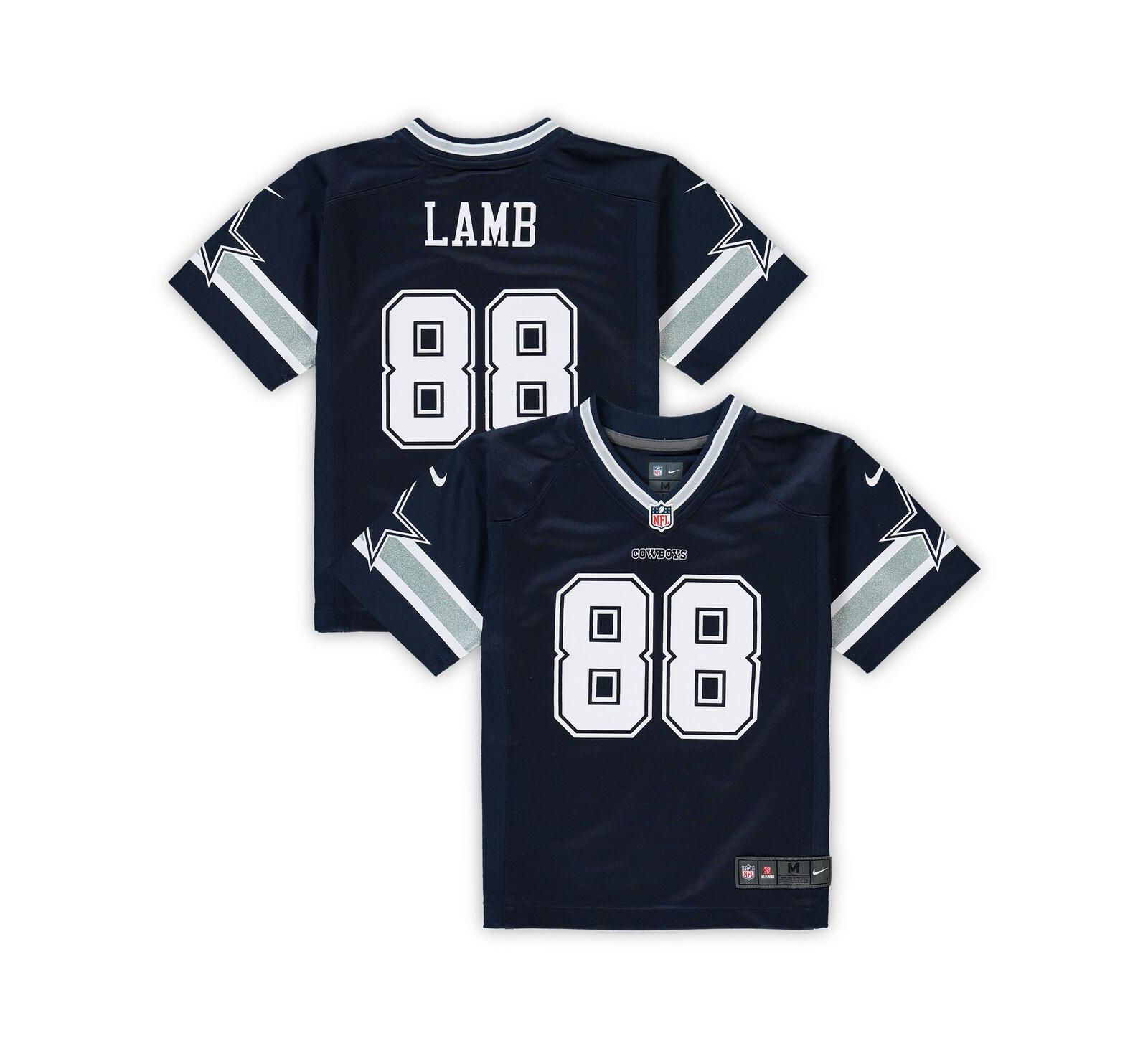 Мужская игровая джерси Dallas Cowboys Navy CeeDee Lamb от Nike