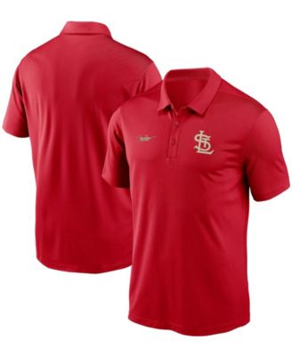 Nike Men's St. Louis Cardinals Cooperstown Collection Logo Franchise Performance Polo