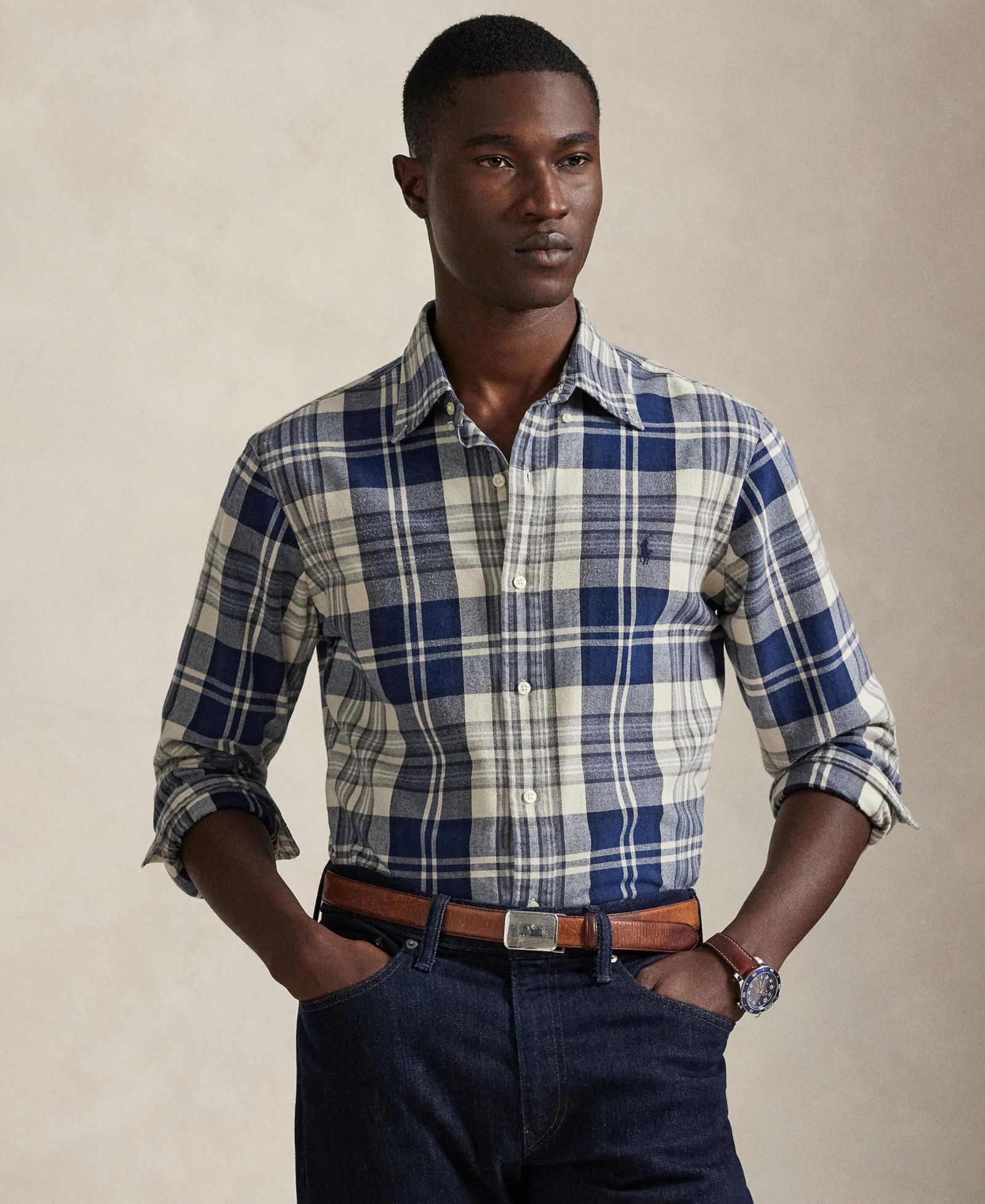 Мужская классическая рубашка Polo Ralph Lauren Oxford