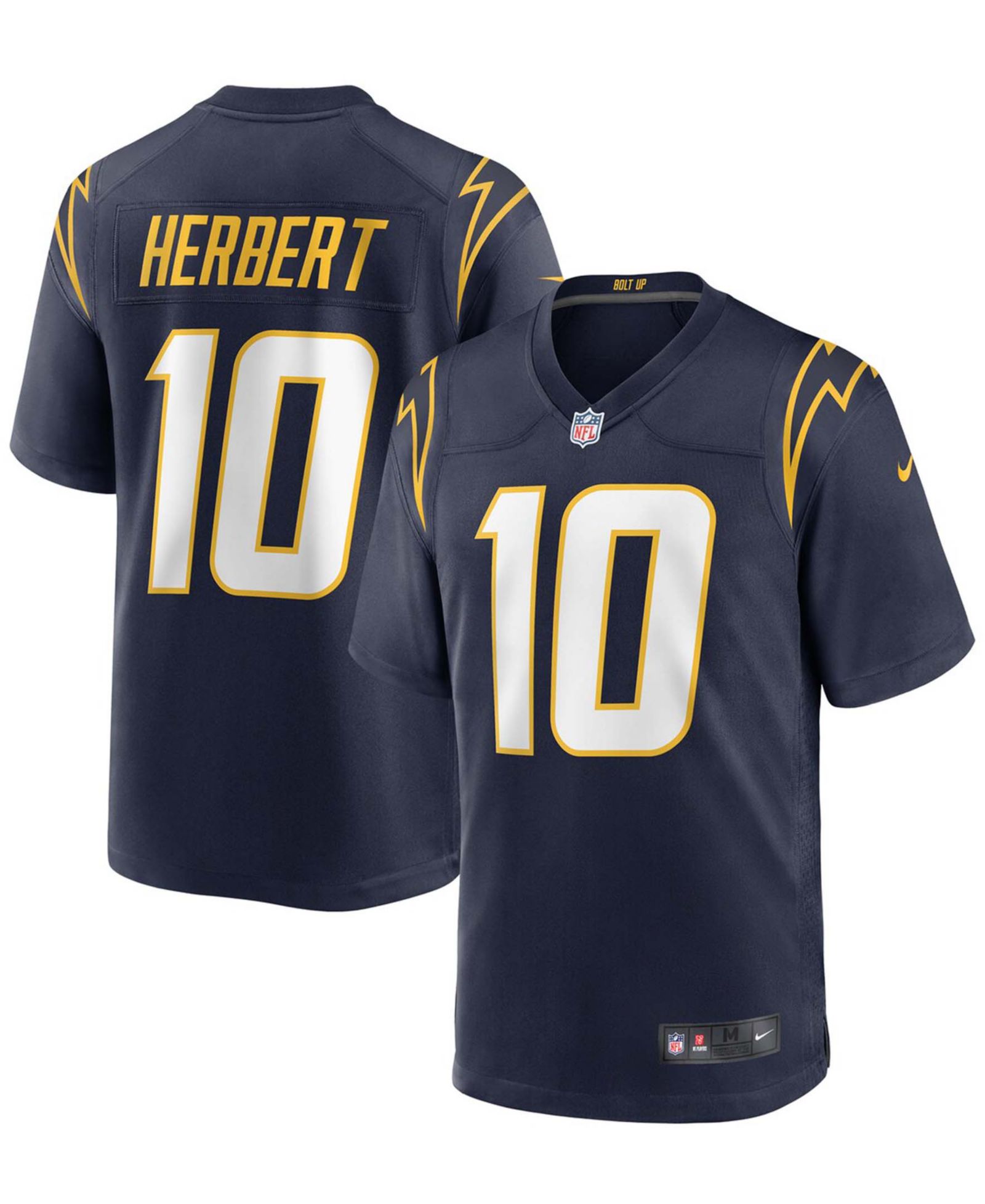 Мужская игровая джерси Nike Justin Herbert Los Angeles Chargers Alternate