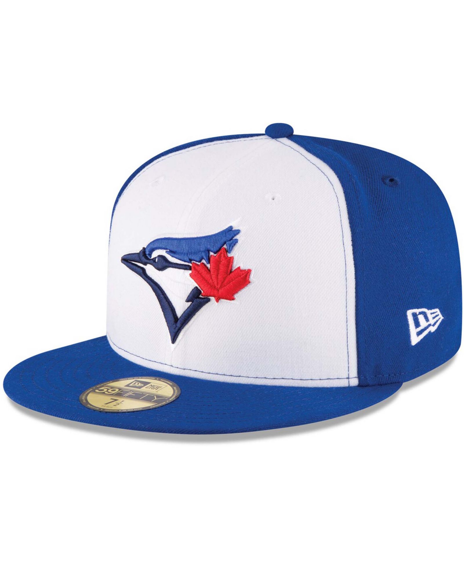 Мужская кепка New Era White/Royal Toronto Blue Jays 2017 Authentic Collection 59FIFTY Fitted