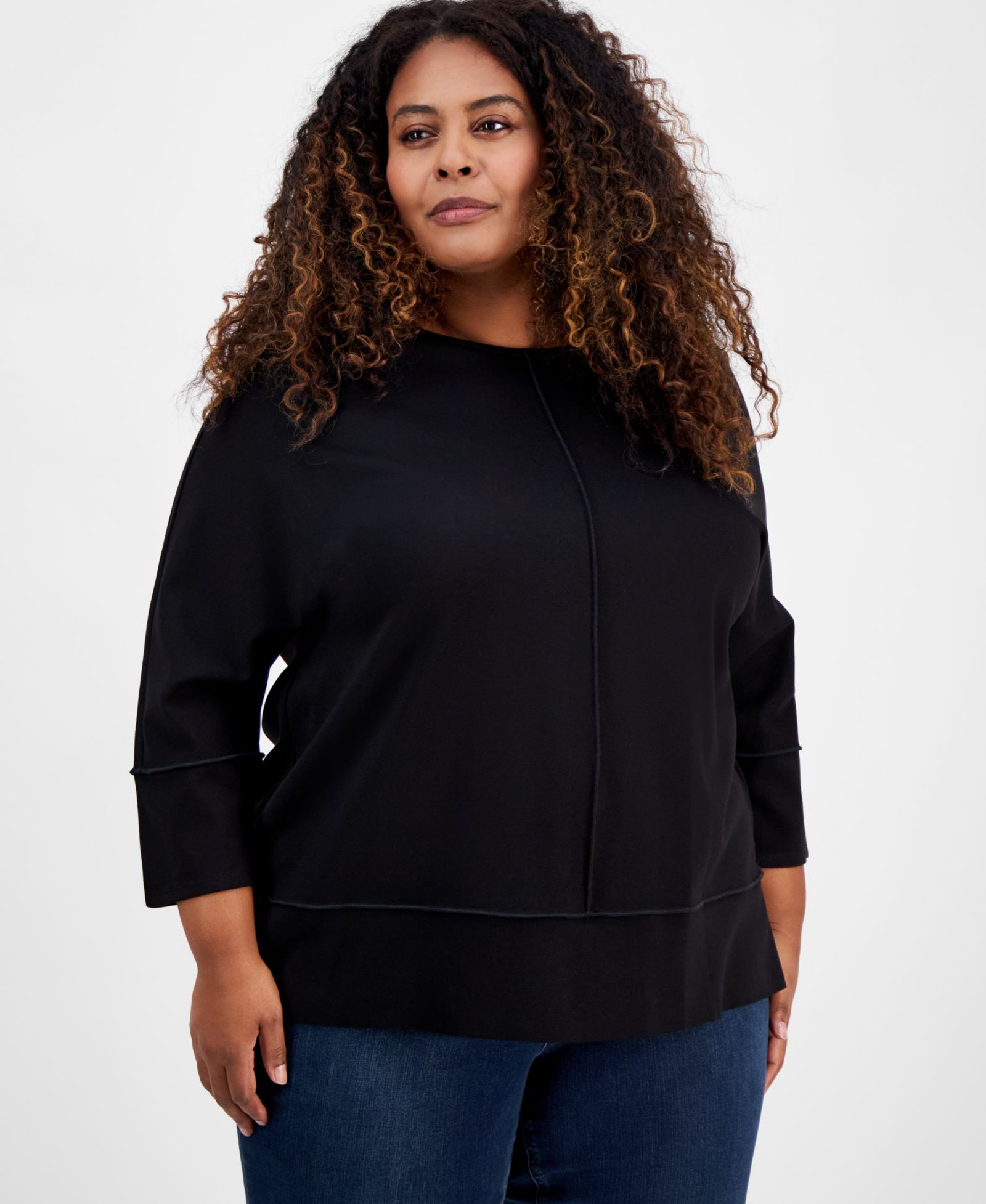 Женский туник Jones New York Plus Size Dolman-Sleeve