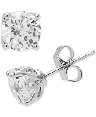Серьги-гвоздики с лабораторными бриллиантами IGI Certified (2 ct. t.w.) в 14k White Gold или 14k Gold