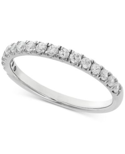 Кольцо Macy's Lab Grown Diamond Band, 14k White or Yellow Gold