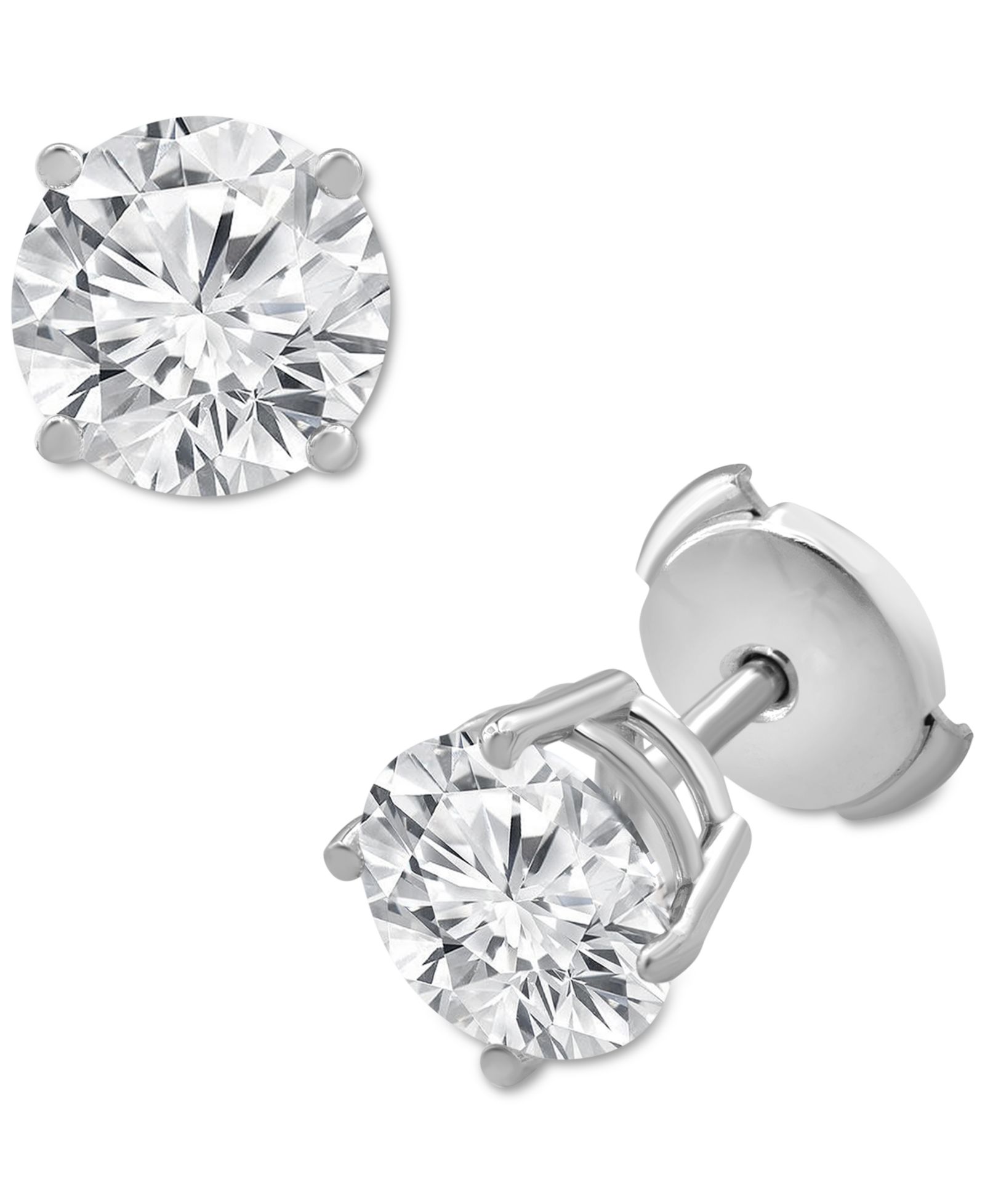 Certified Lab Grown Diamond Stud Earrings (3 ct. t.w.) in 14k White, Yellow or Rose Gold