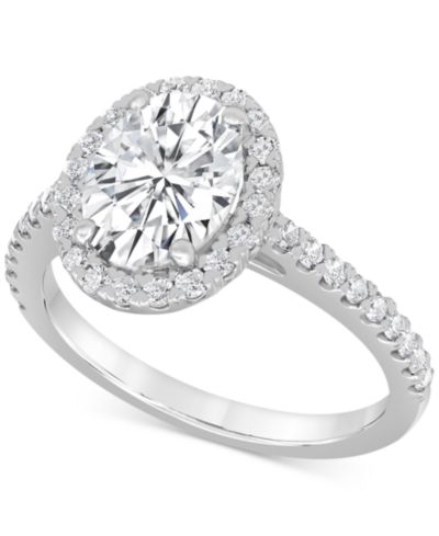Badgley Mischka Certified Lab Grown Diamond Halo Engagement Ring (2-1/2 ct. t.w.) in 14k Gold