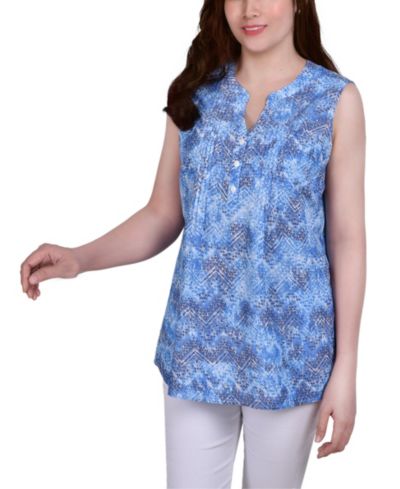 Женская блузка NY Collection Sleeveless Pintucked