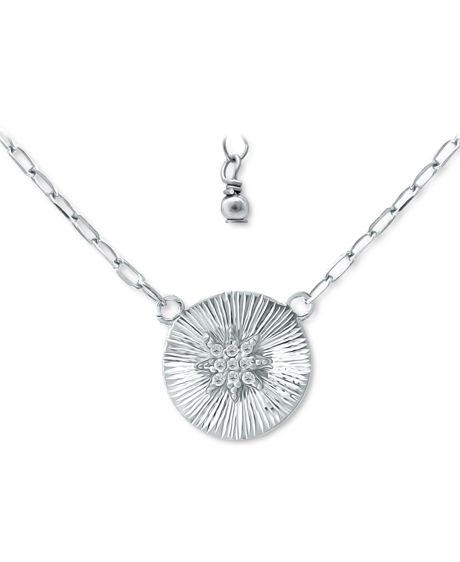 Подвеска Giani Bernini Cubic Zirconia Star Disc, 16" + 2"