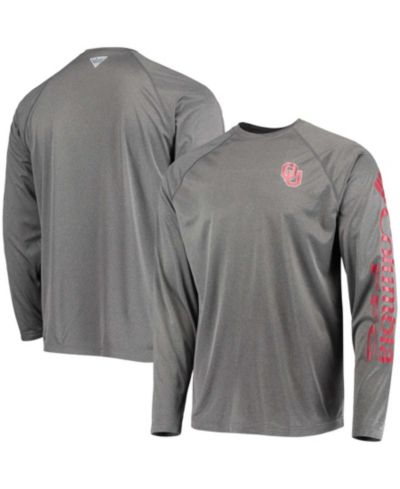 Мужская футболка Columbia Oklahoma Sooners PFG Terminal Tackle Omni-Shade Long Sleeve