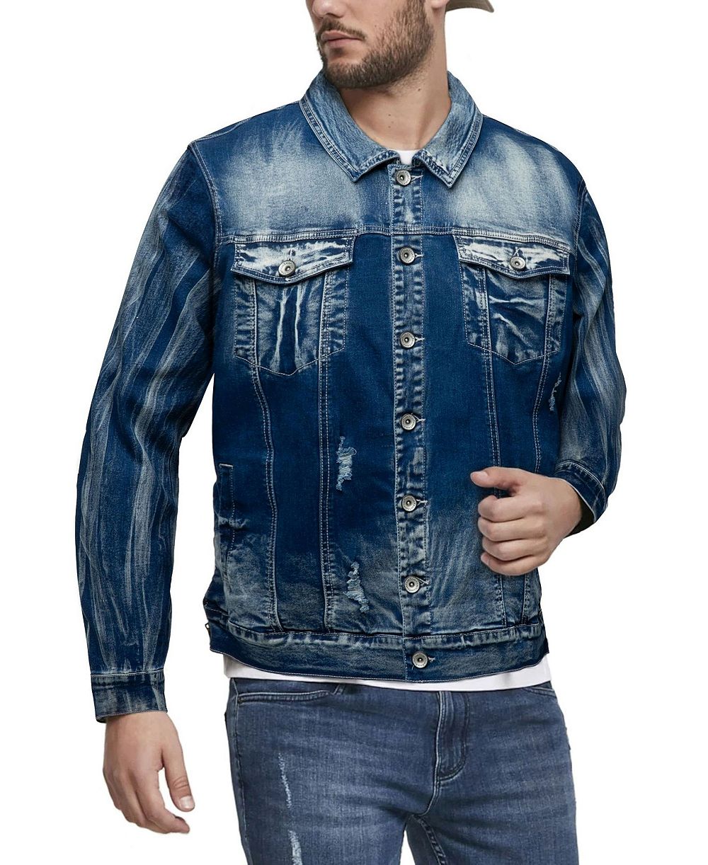 RAW X Men's Flex Distressed Denim Jacket