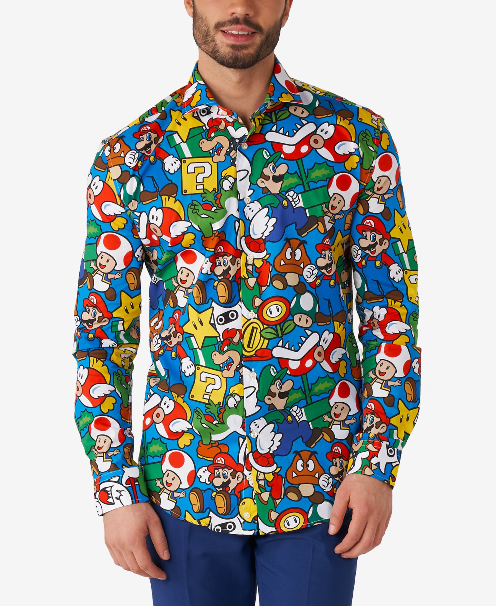 Мужская рубашка OppoSuits Super Mario Licensed Nintendo