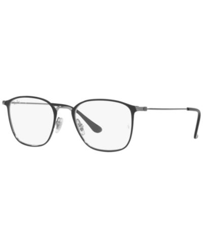 Ray-Ban Unisex Square Metal RB6466 Optics Eyeglasses