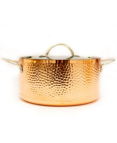 BergHOFF Vintage Tri-Ply 9.5" Stockpot 5.75qt. with Lid, Hammered