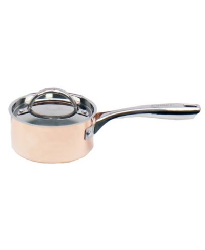 BergHOFF Vintage Tri-Ply Copper 5.5" Saucepan 1qt. with Lid, Polished