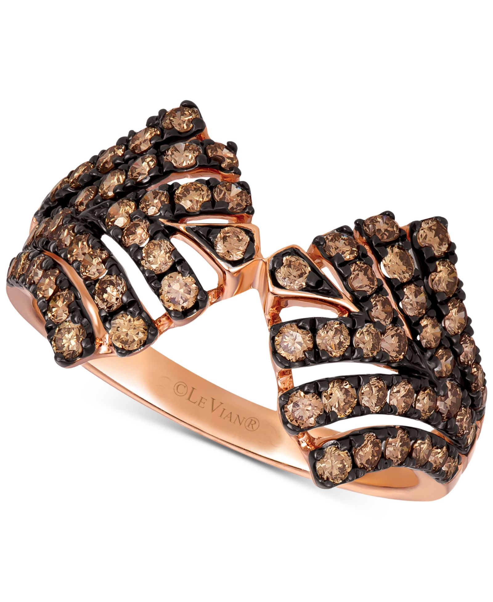Le Vian Chocolatier® кольцо с шоколадным бриллиантом (3/4 ct. t.w.) в 14k Rose Gold