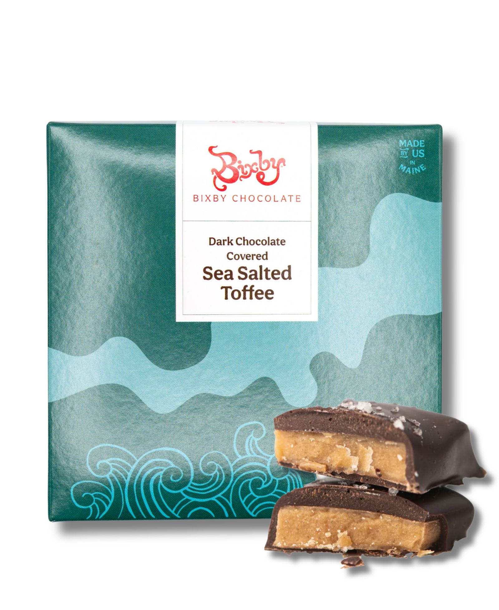 Подарочный набор Bixby Chocolate Dark Chocolate Sea Salted Toffee, 1 lb