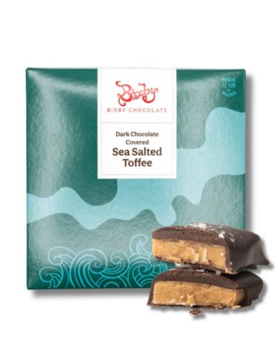 Bixby Chocolate Dark Chocolate Sea Salted Toffee Gift Box, 1 lb