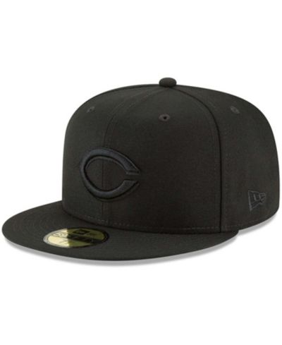 Мужская кепка New Era Black Cincinnati Reds Primary Logo Basic 59FIFTY Fitted