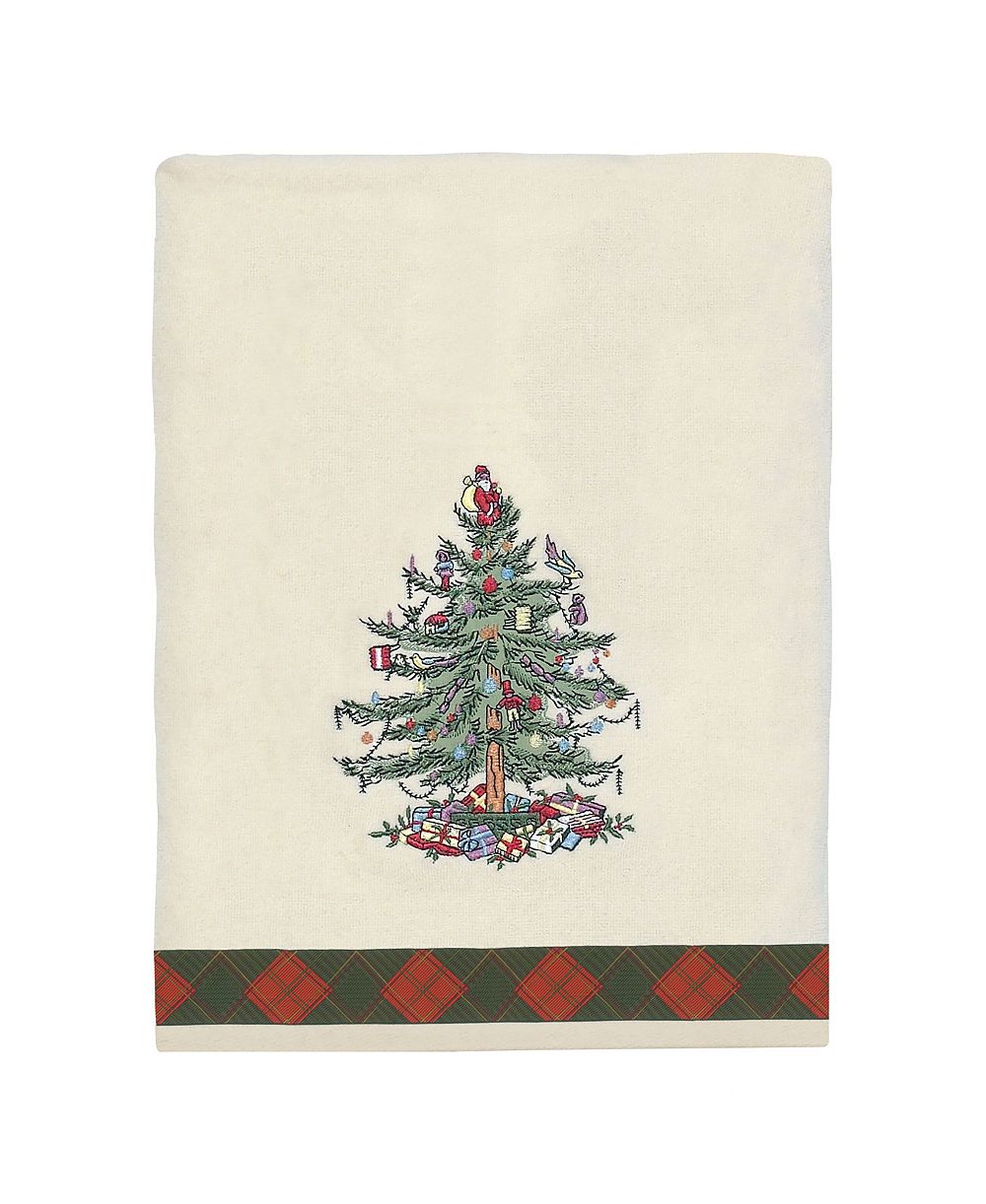 Spode Tartan Embroidered Bath Towel