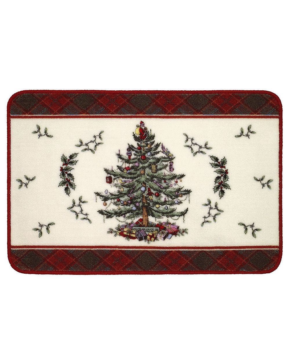 Spode Tartan Bath Rug, 20" x 30"