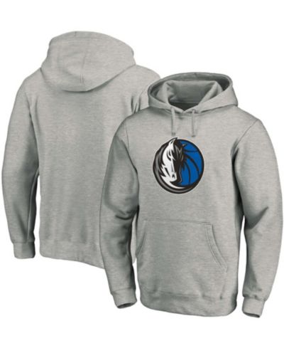 Мужской серый худи Dallas Mavericks с логотипом команды