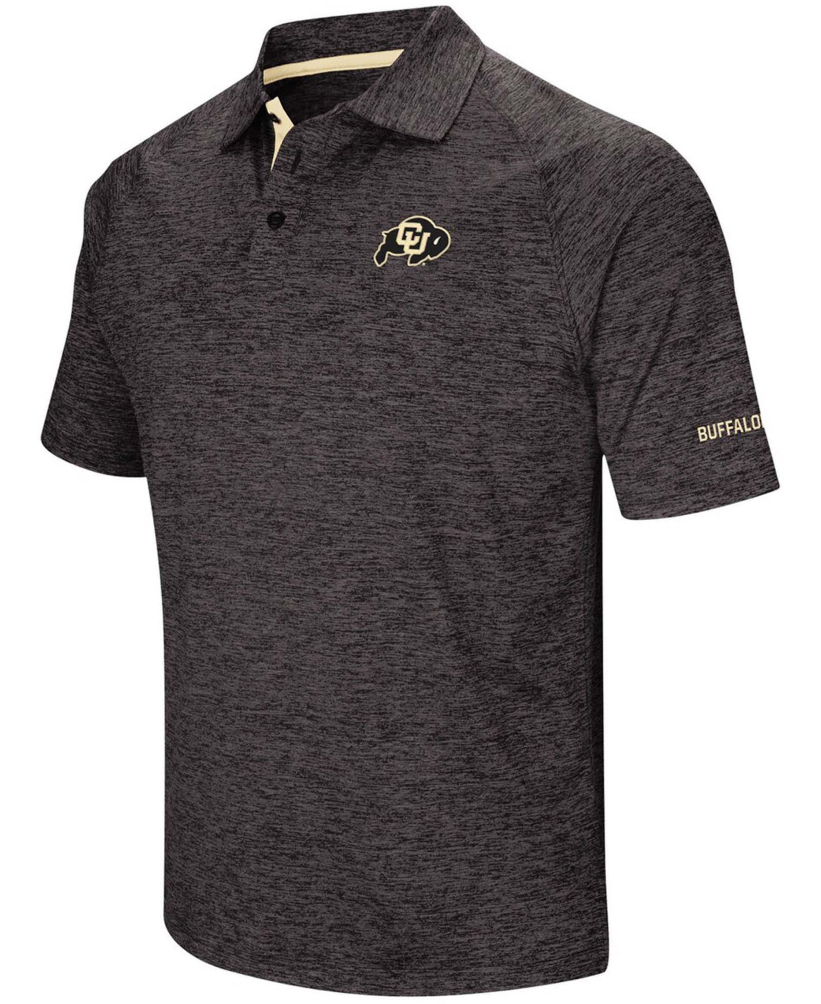 Men's Black Colorado Buffaloes Down Swing Polo