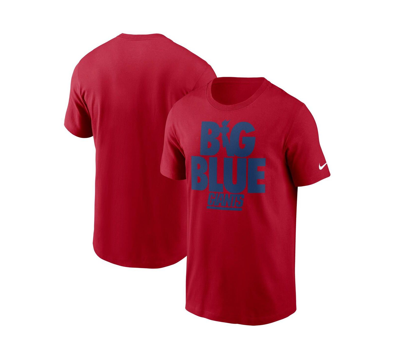 Men's Nike Red New York Giants Hometown Collection Big Blue T-shirt
